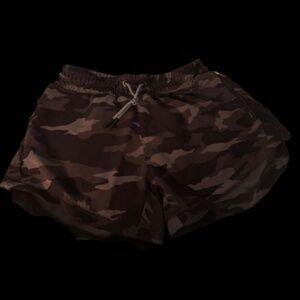 Athleta Girl Black Camo All Play Shorts